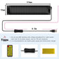 Nfutreon LED Matrix Panel Flexible LED Screen - Bluetooth App Control USB 5V LED Sign Display for Car Windows, Shops, Bars, and Entrances (14.6x3.6” Scrolling Text & Animation)